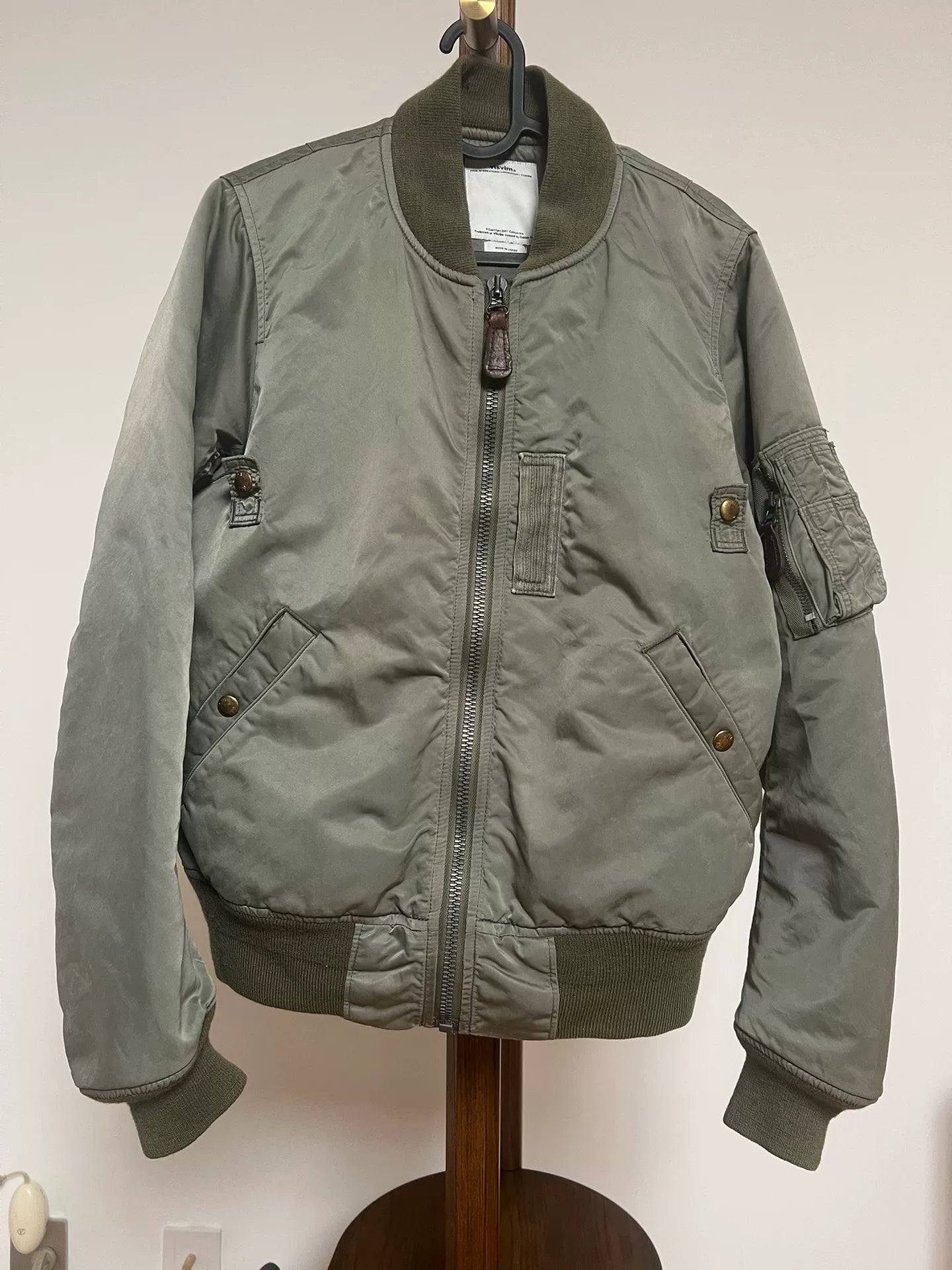 VISVIM 16AW Olive Green MA1 Jacket