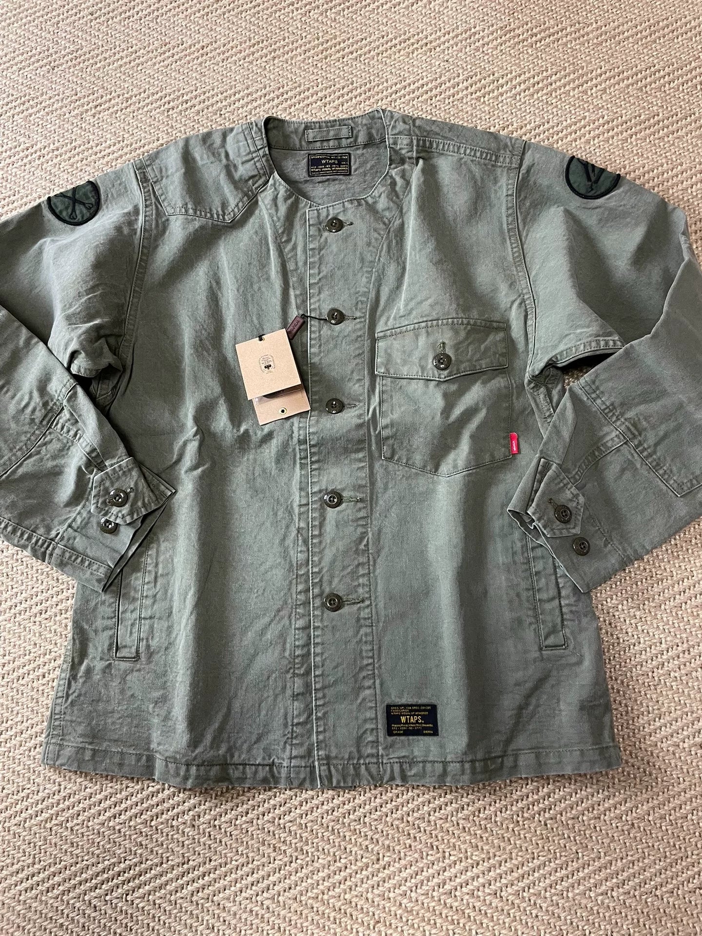 WTAPS 17SS SCOUT Washed Military Shirt