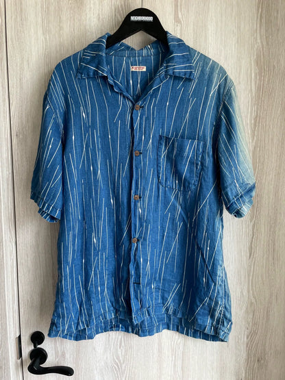 Kapital Indigo Stripe Shirt Size 3