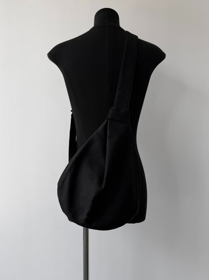 Yohji Yamamoto Discord Linen Drop Bag