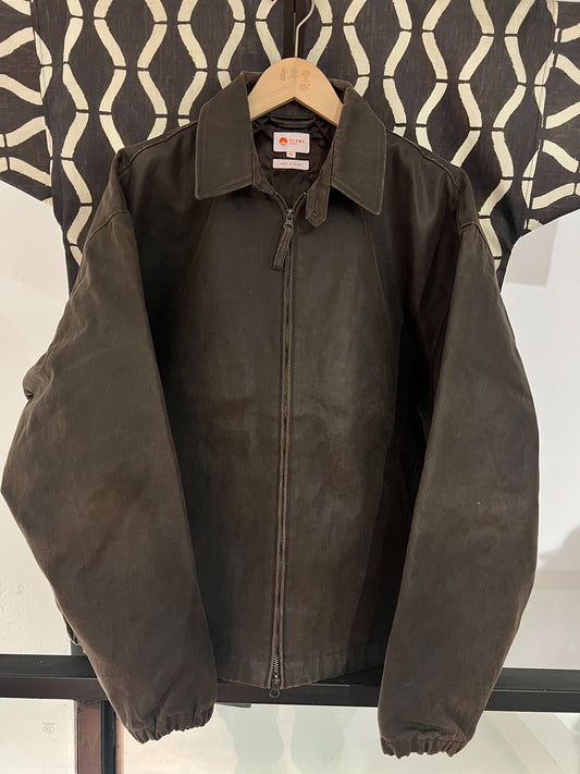 beams japan brown faux suede jacket