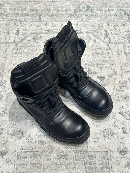 Rick Owens Inverted Triangle Black Leather