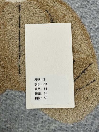 gray palm angels teddy bear hoodie