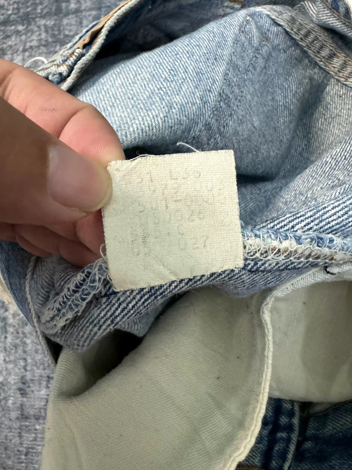 Vintage Levi's 501 80s Washed Blue Jeans