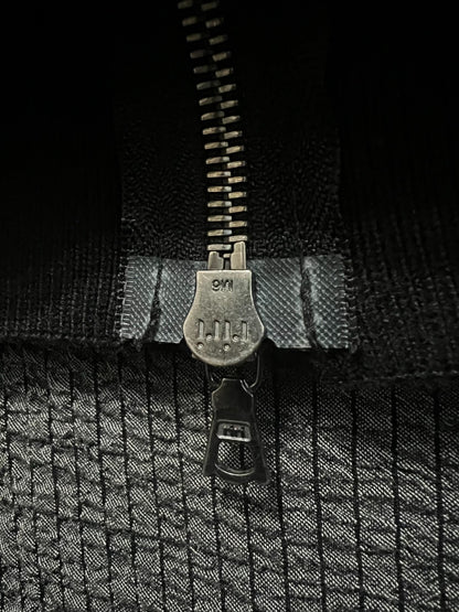 isaac sellam bomber leather jacket in black