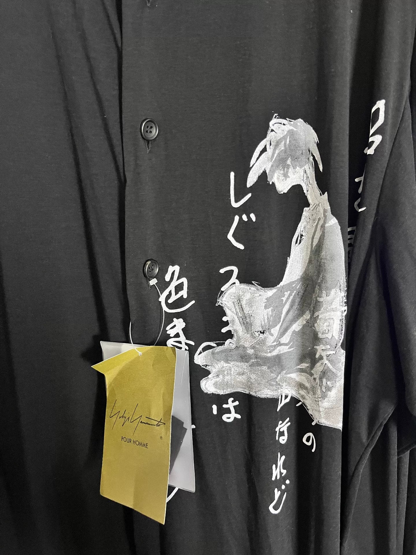 Yohji Yamamoto 25SS Printed Long Shirt