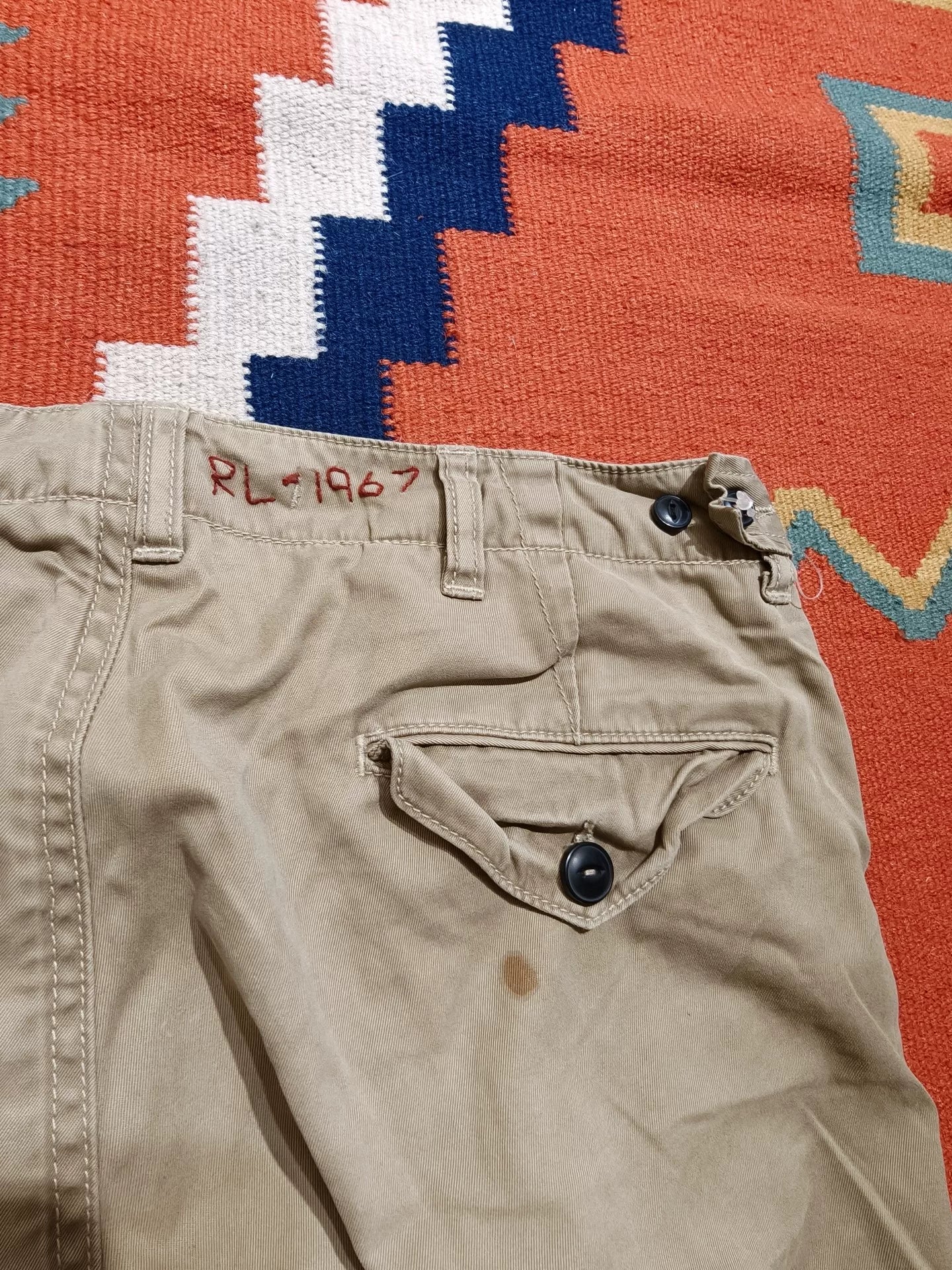 Ralph Lauren RL Canvas Distressed Pants