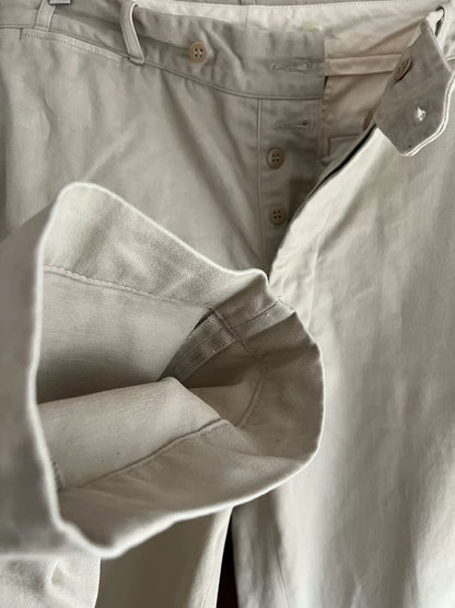 stylish timeworn butchers pants in beige