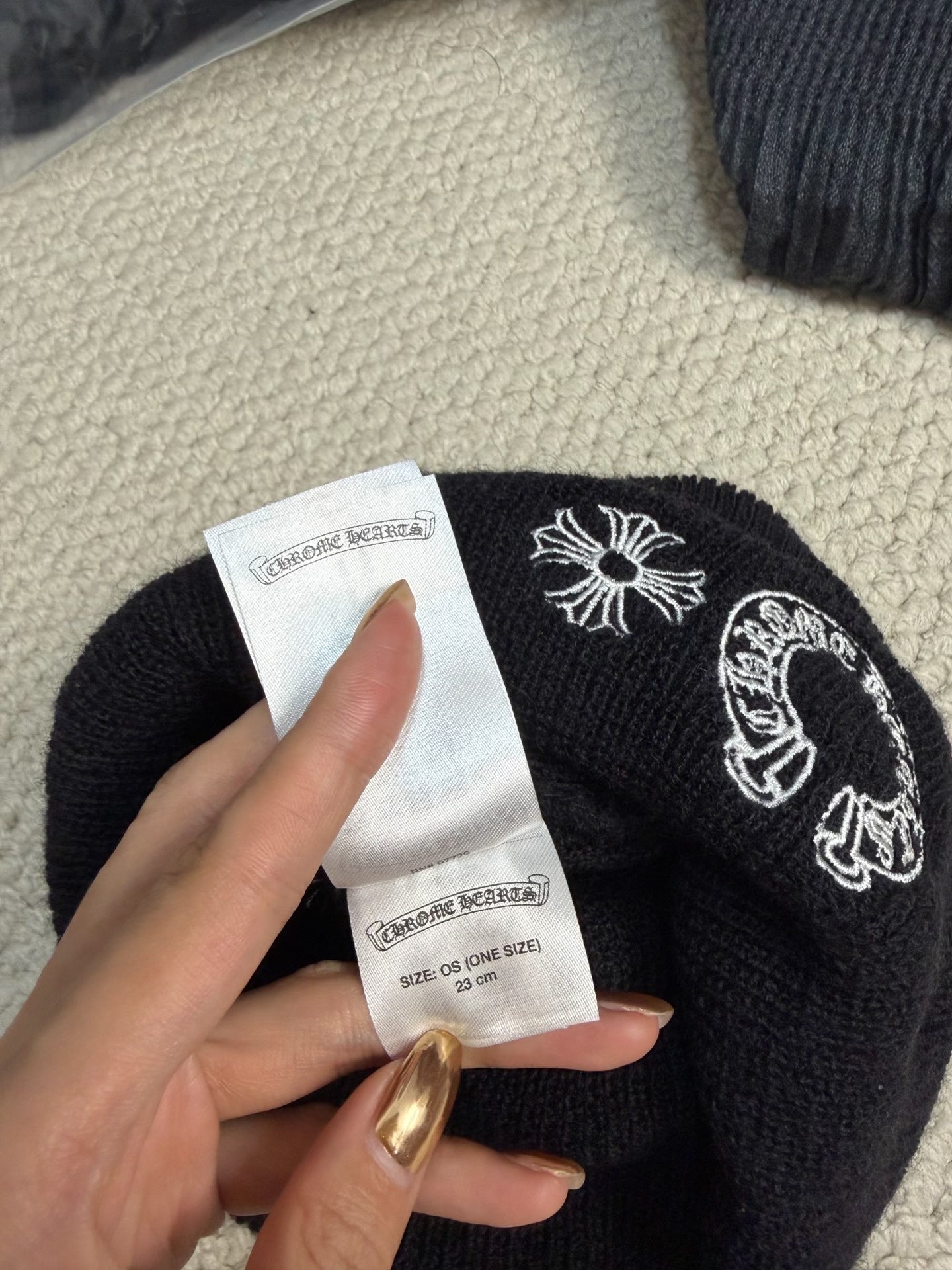Chrome Hearts Horseshoe Embroidery Beanie