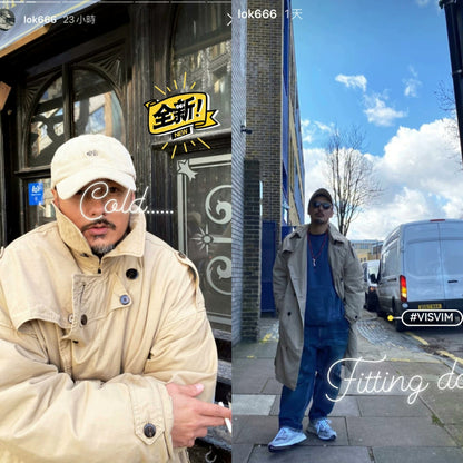 visvim dashiell trench coat in olive color