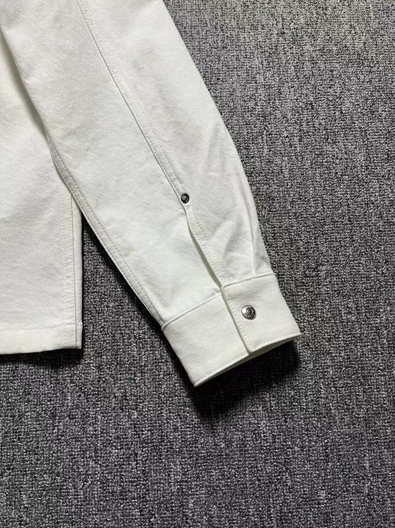 Dior CD Embroidered Logo Long Sleeve Shirt