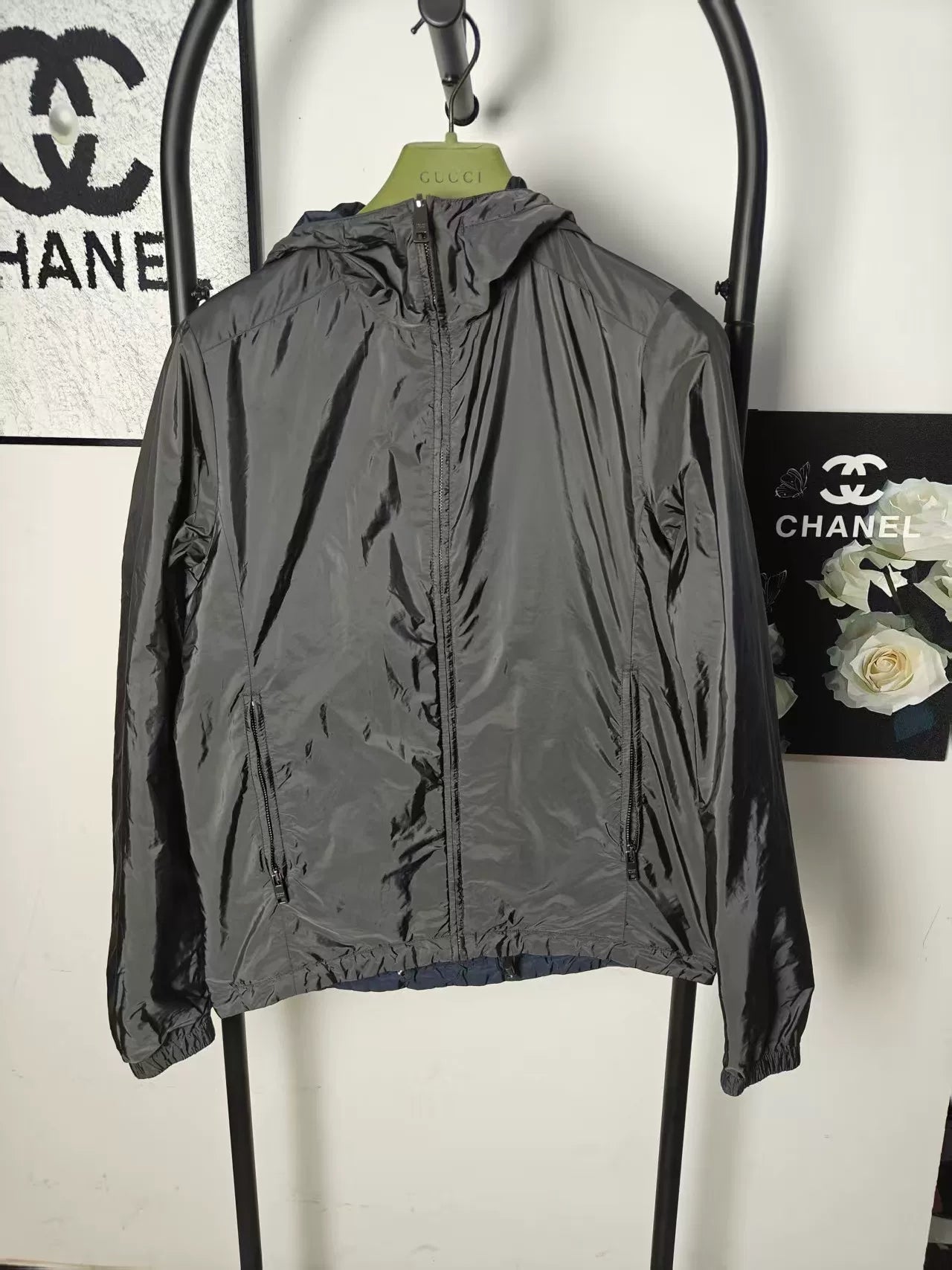 Prada Reversible Cotton Jacket with Logo
