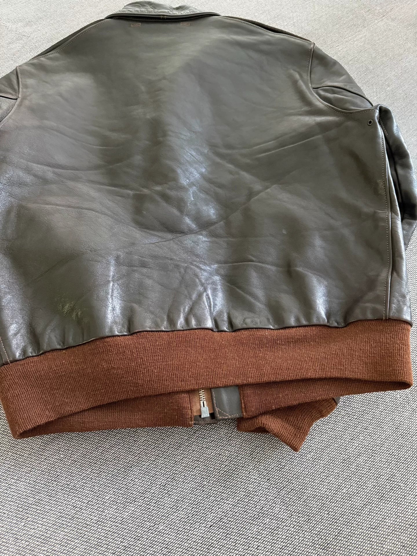 Toys McCoy A2 Flight Jacket in Brown Leather