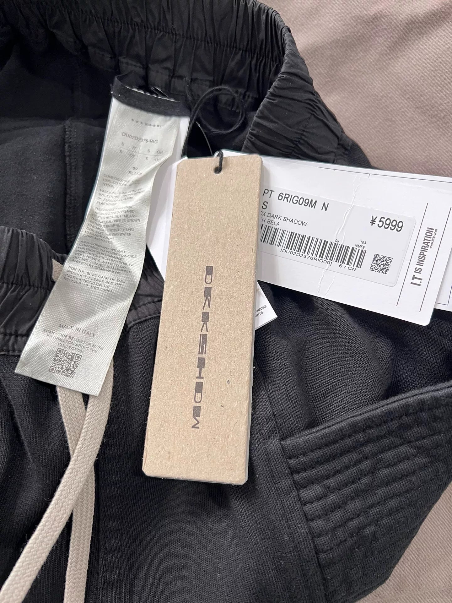 Rick Owens Thick Cotton Double Loop Shirt