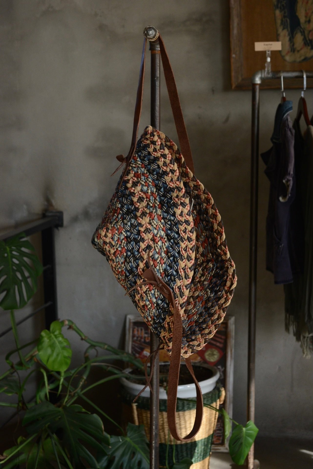 Kapital Patchwork Woven Large Shoulder Bag
