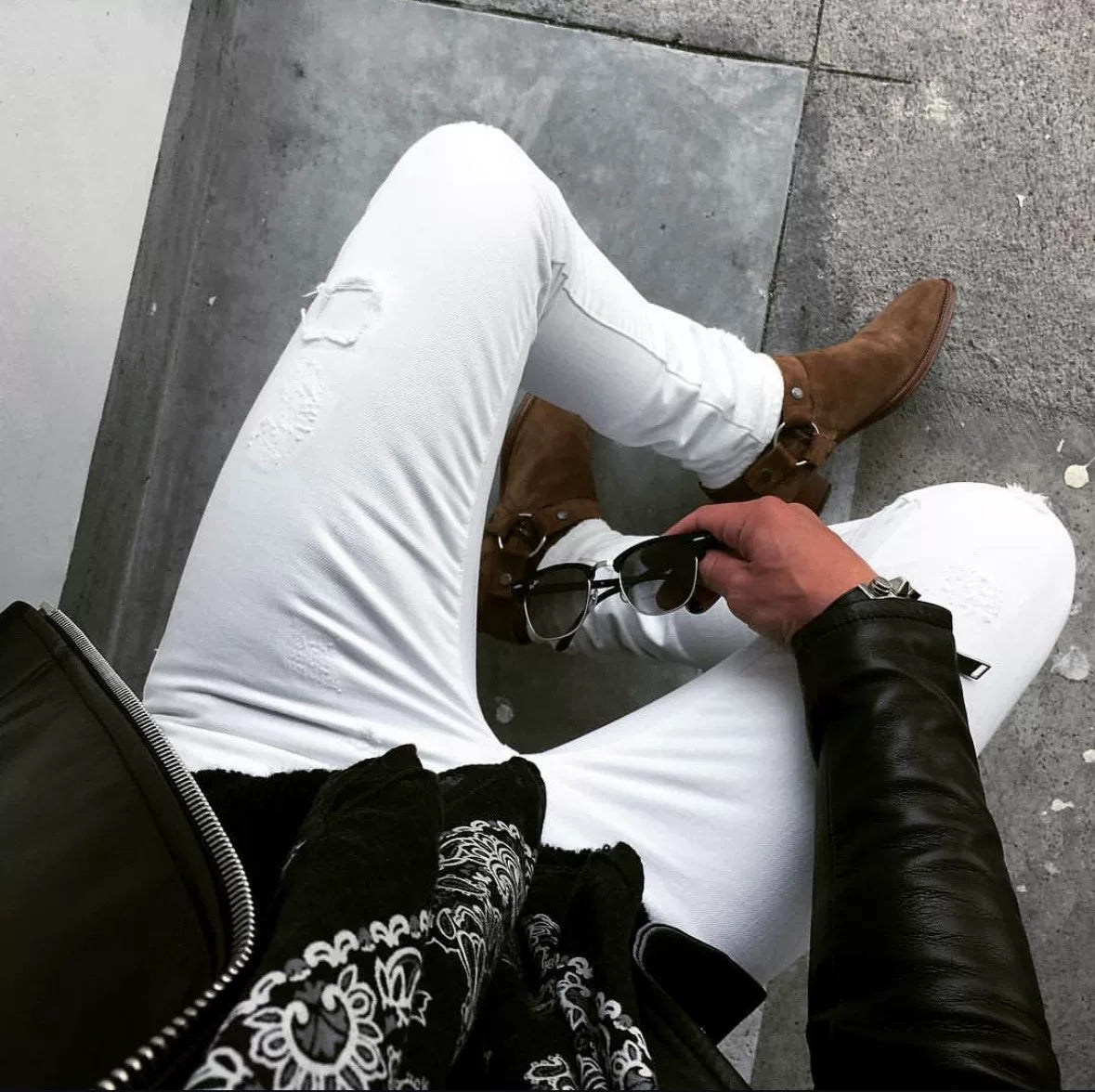 Saint Laurent Wool Square Scarf