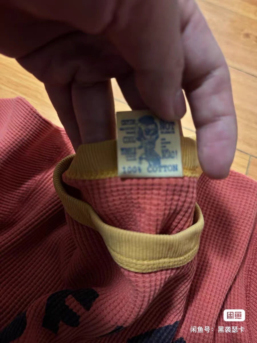 Rare Pink Bootleggers Waffle Top