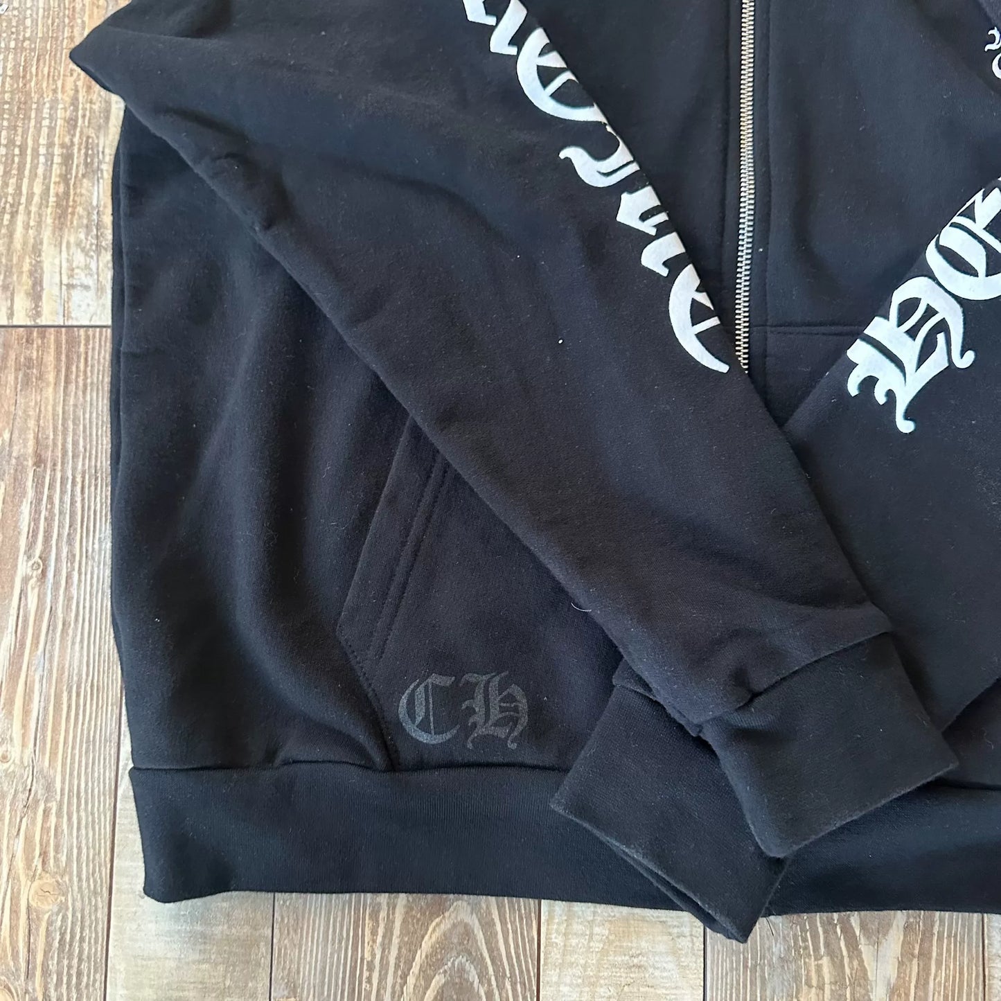 Chrome Hearts Black Sword Zip Hoodie