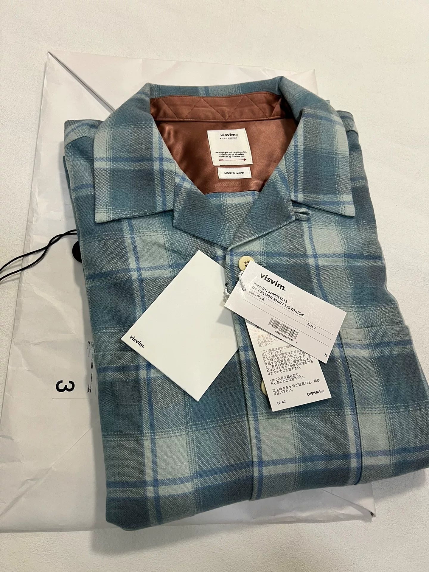 VISVIM OC PALMER SHIRT L/S CHECK