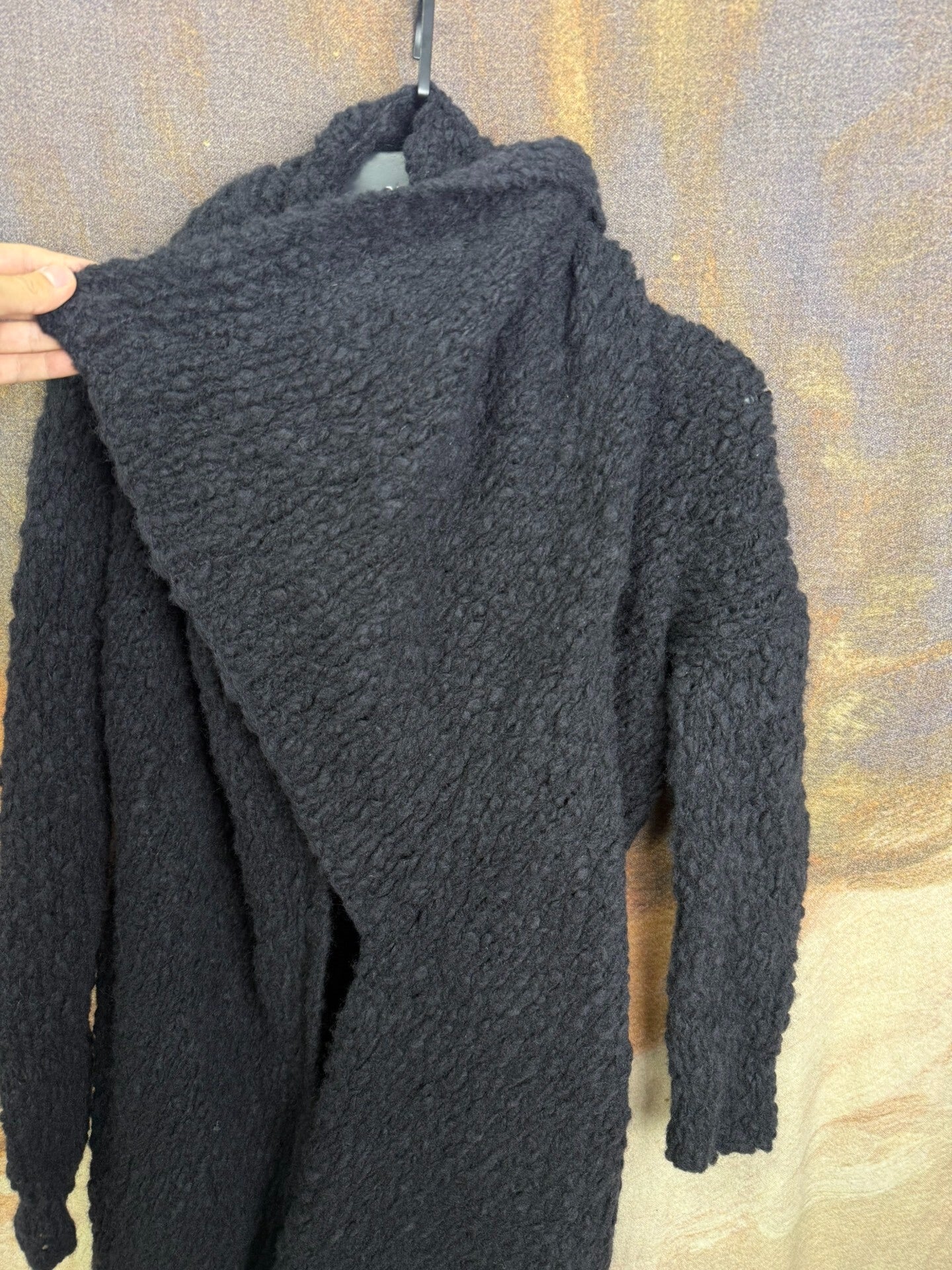 UMA WANG Soft Asymmetric Collar Coat