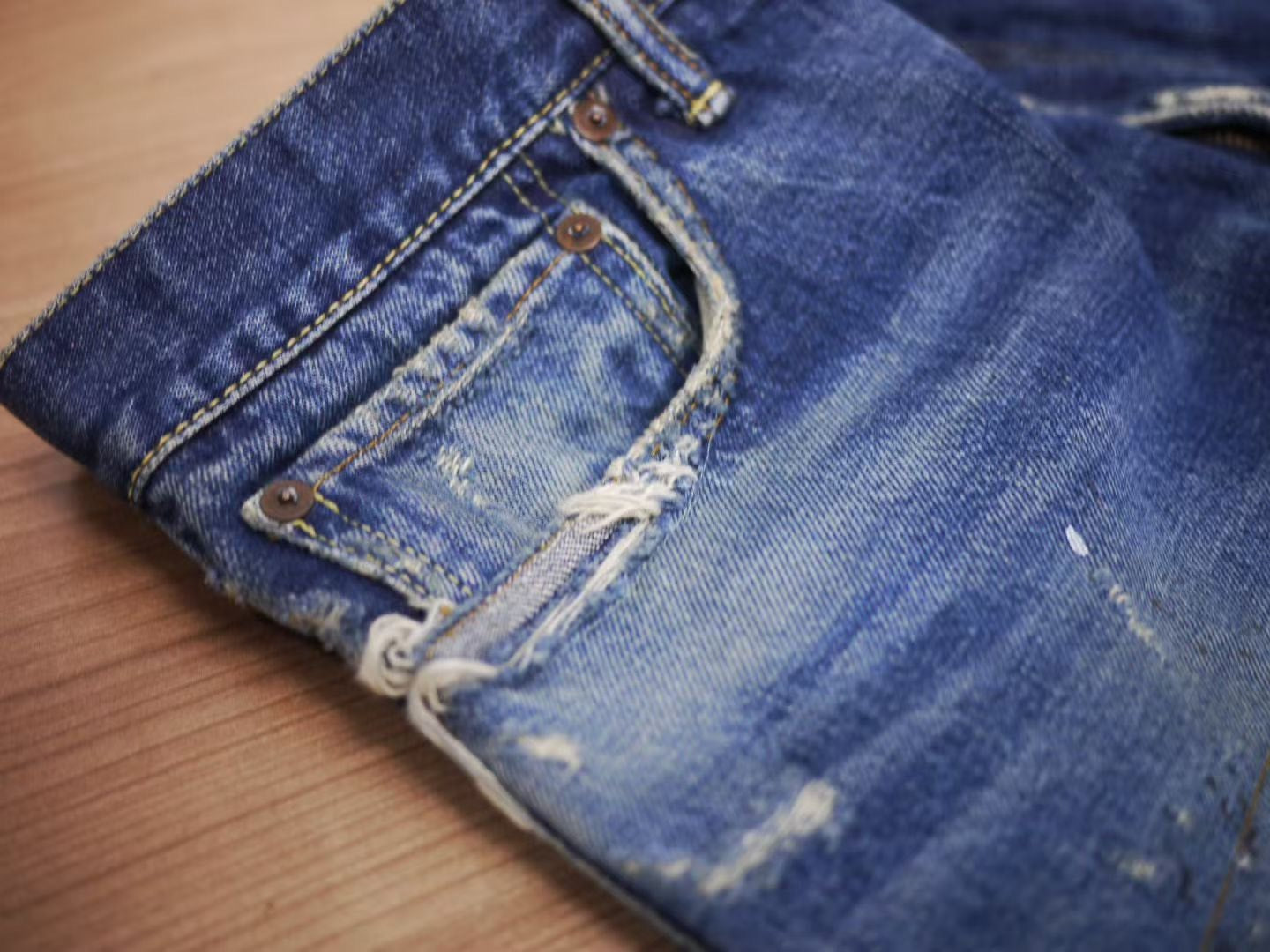 VISVIM 18SS JOURNEYMAN PANTS TACKED CRASH