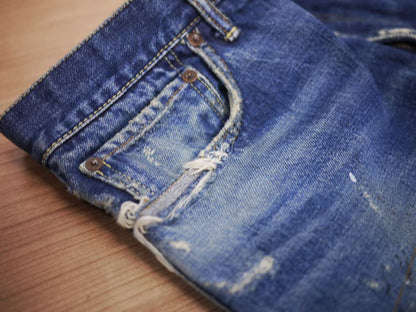 VISVIM 18SS JOURNEYMAN PANTS TACKED CRASH