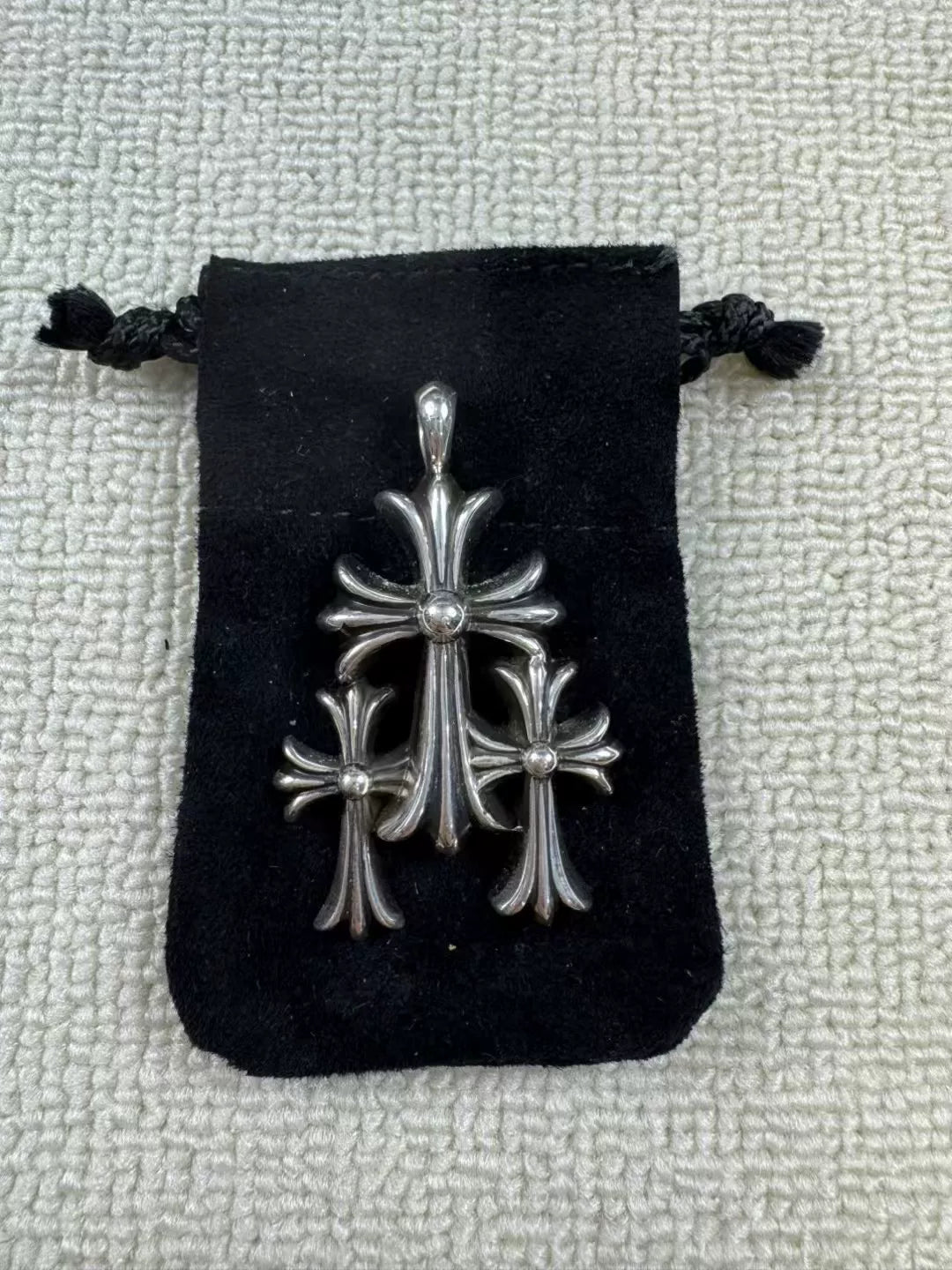 Chrome Hearts Silver Cross Pendant