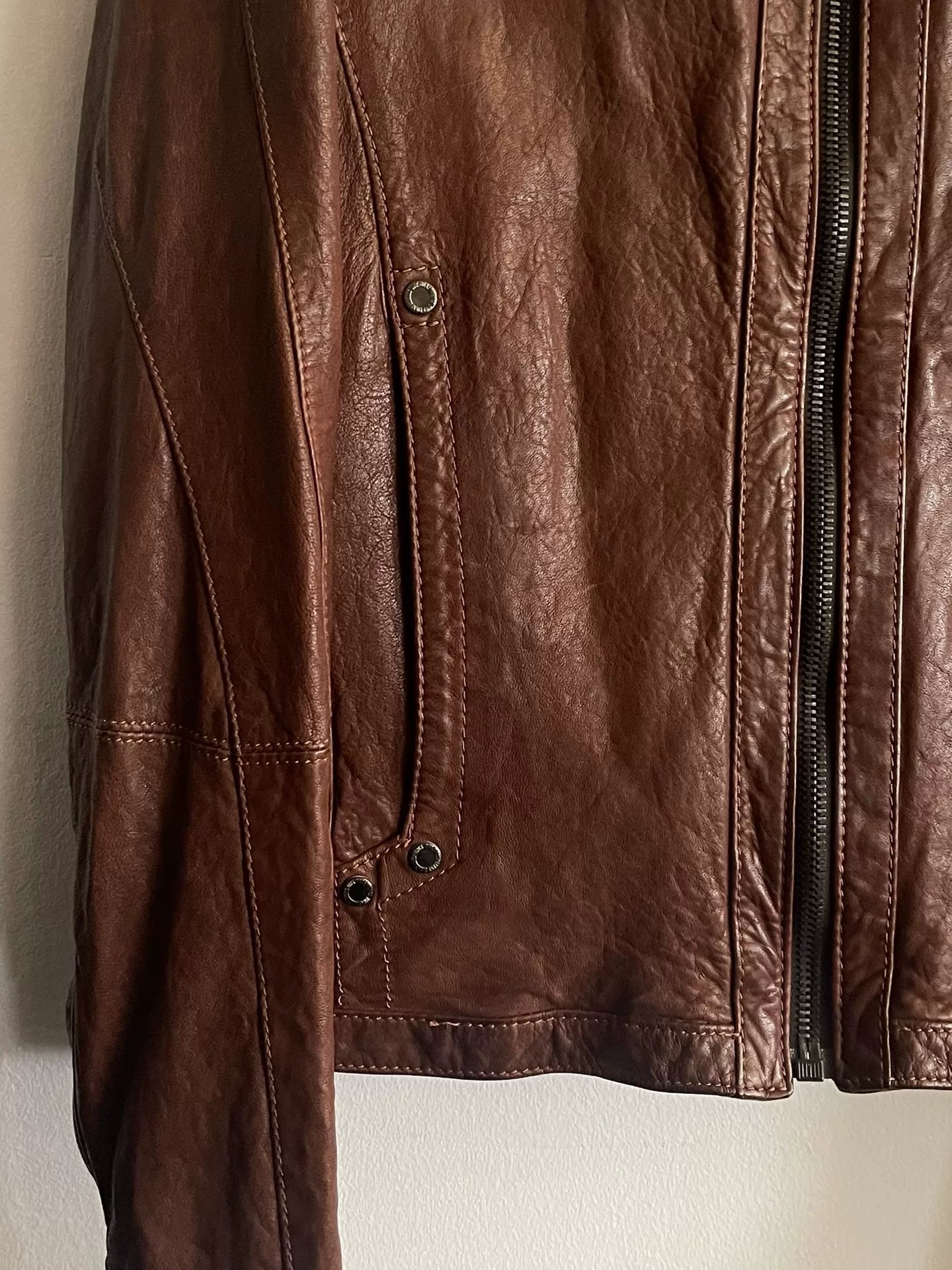 Dirk Bikkembergs Leather Motorcycle Jacket