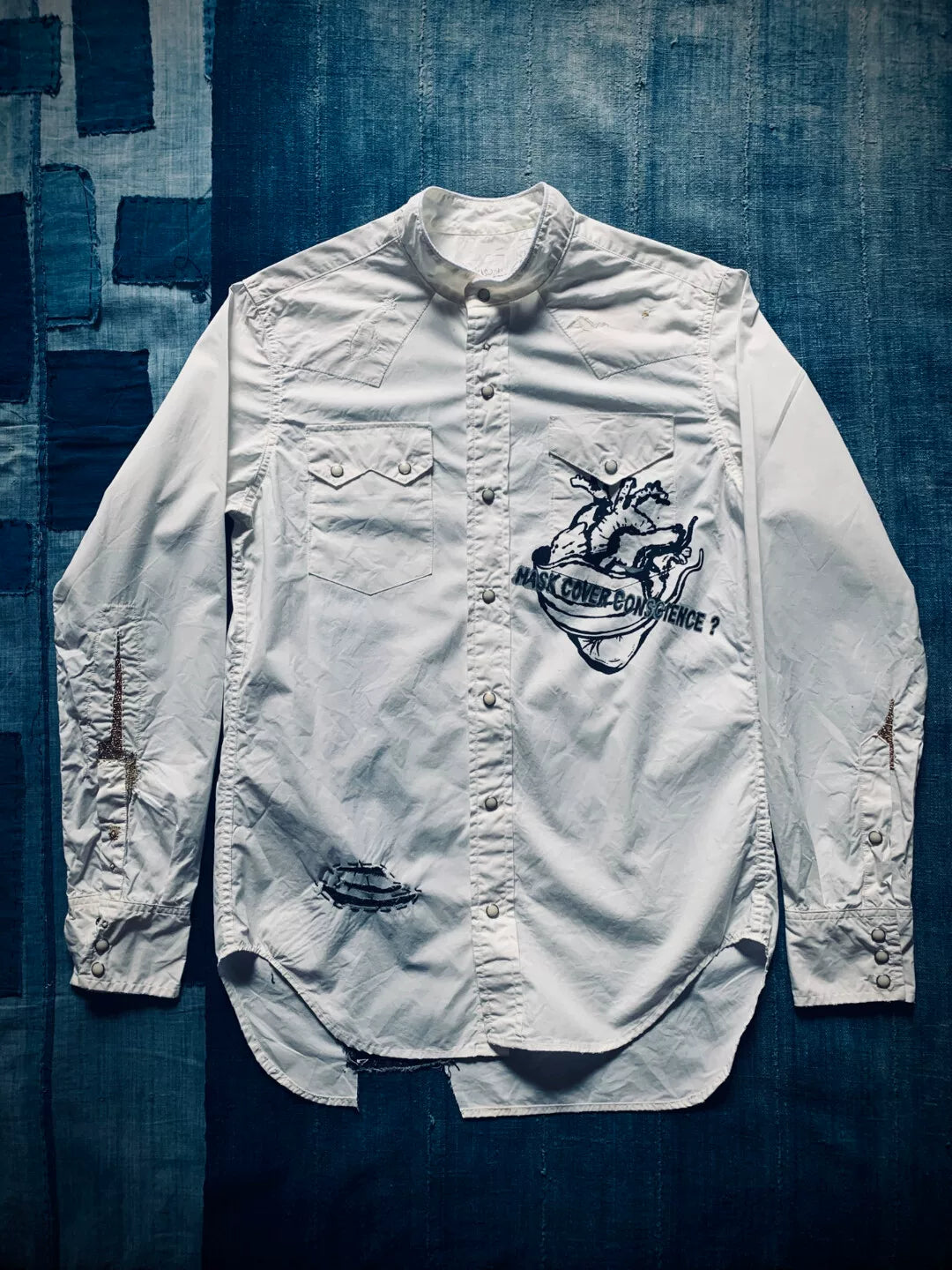 Kapital Limited Damaged Western Shirt