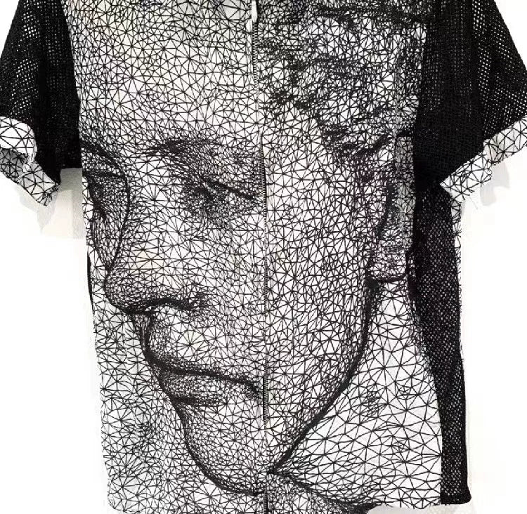 2001ss Jean Paul Gaultier 3D Mesh Shirt