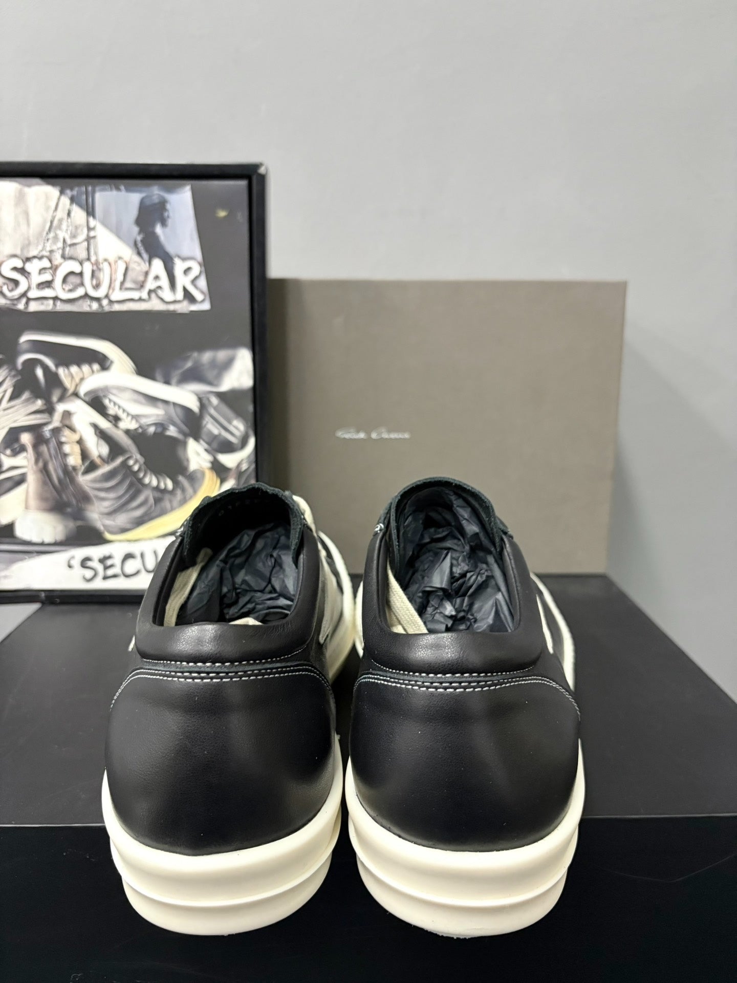Rick Owens Leather Classic Sneakers
