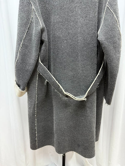 y's for men wool coat with color blocking