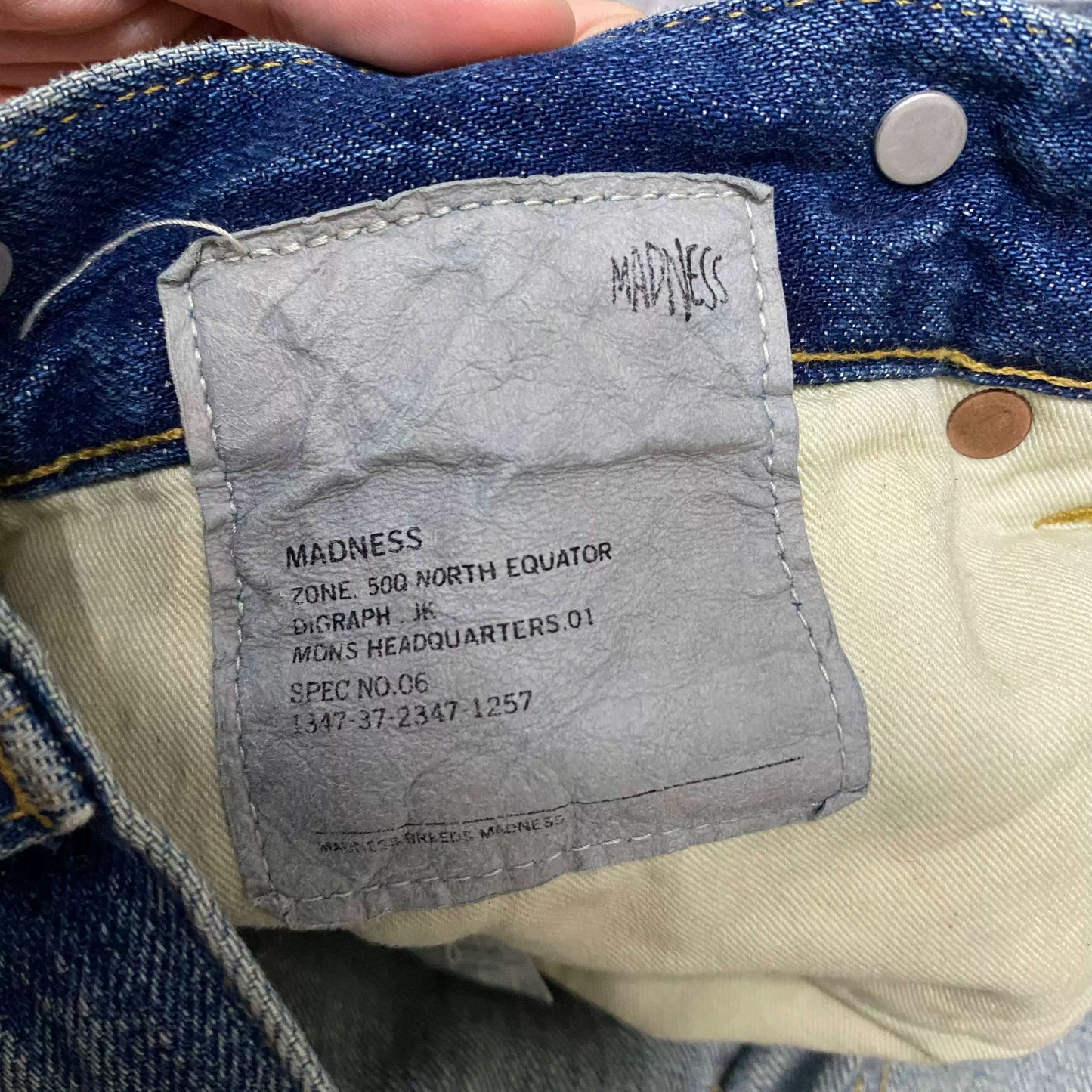 MADNESS 24AW Made in Japan Washed Distressed Jeans