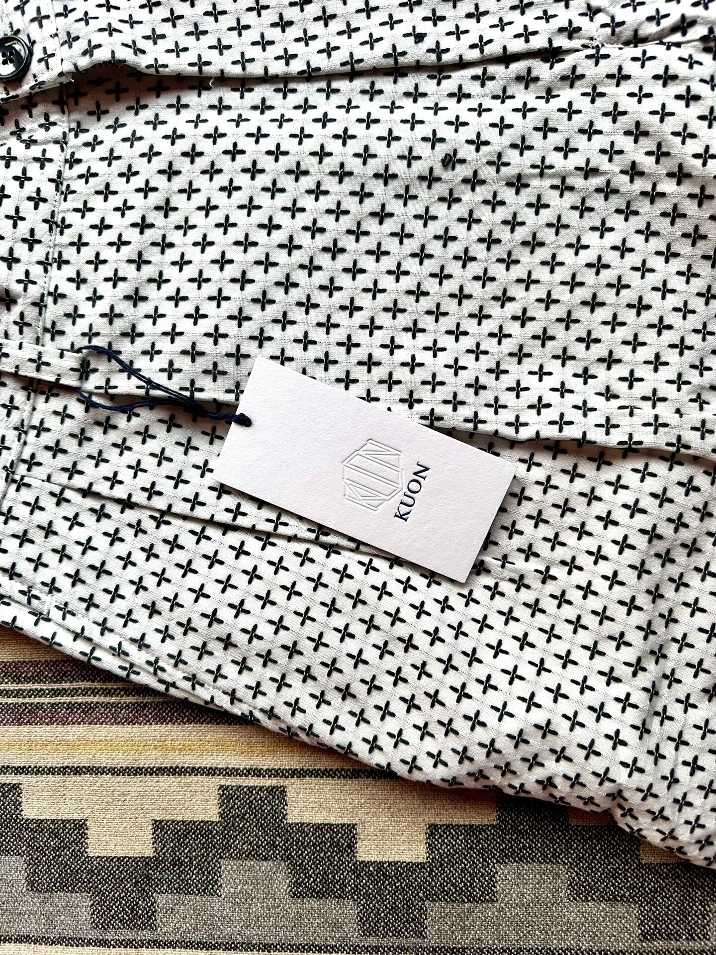 kuon cross sashiko casual shorts