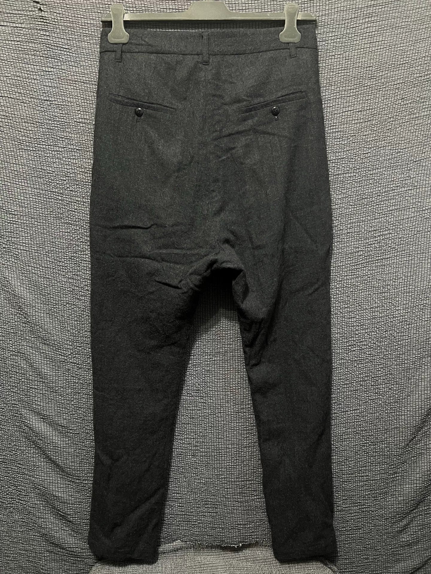 Rick Owens Wool Drop-Crotch Trousers