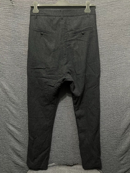 Rick Owens Wool Drop-Crotch Trousers