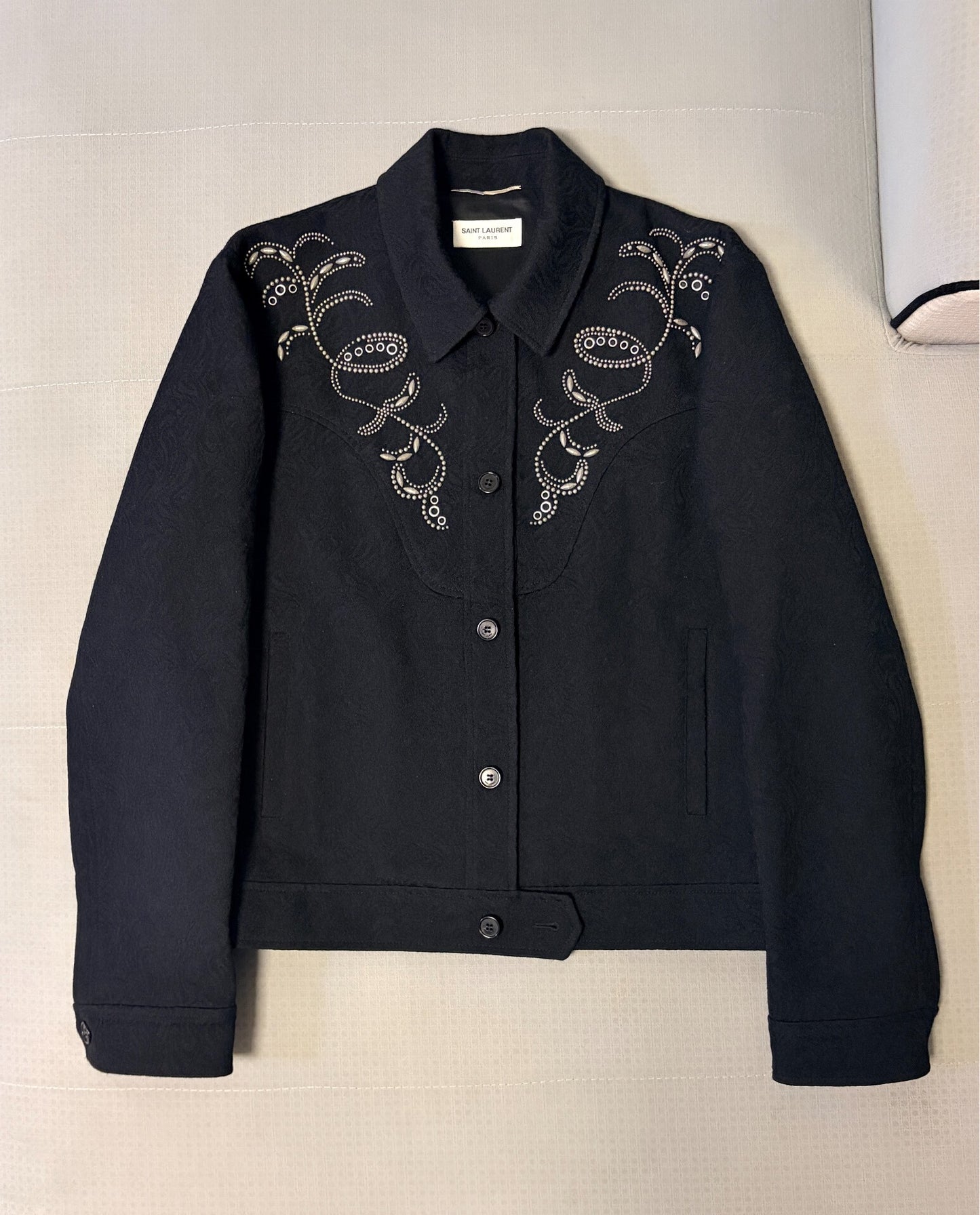 Saint Laurent SS19 Runway Black Jacket