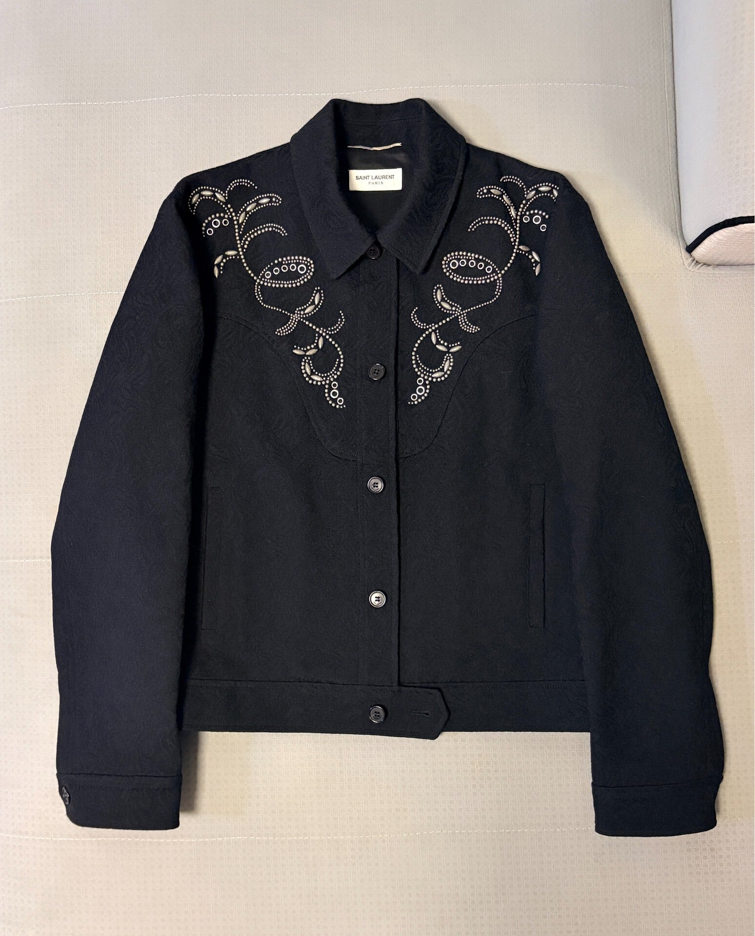 Saint Laurent SS19 Runway Black Jacket