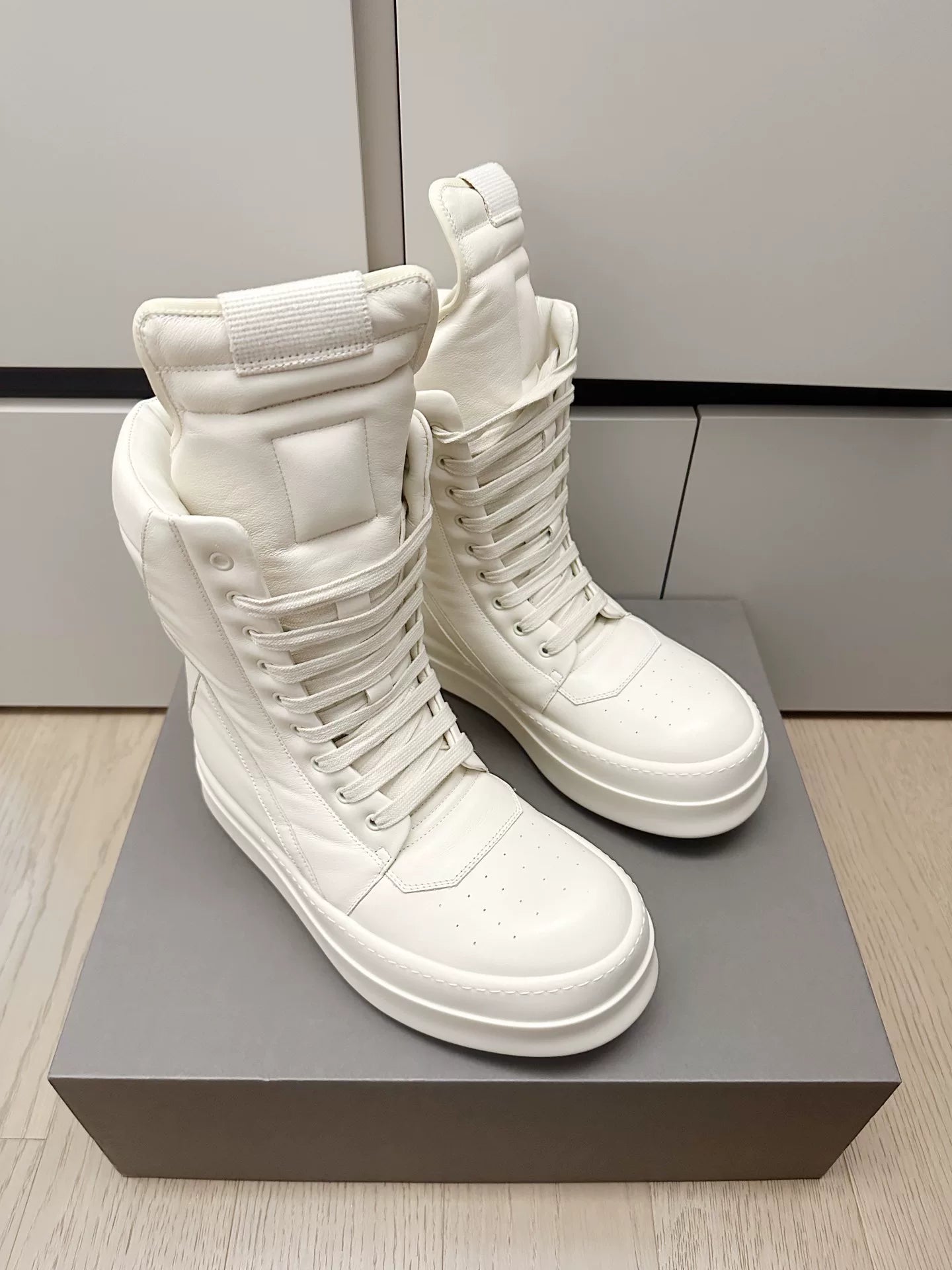 Rick Owens High-Top Thick Sole Runway