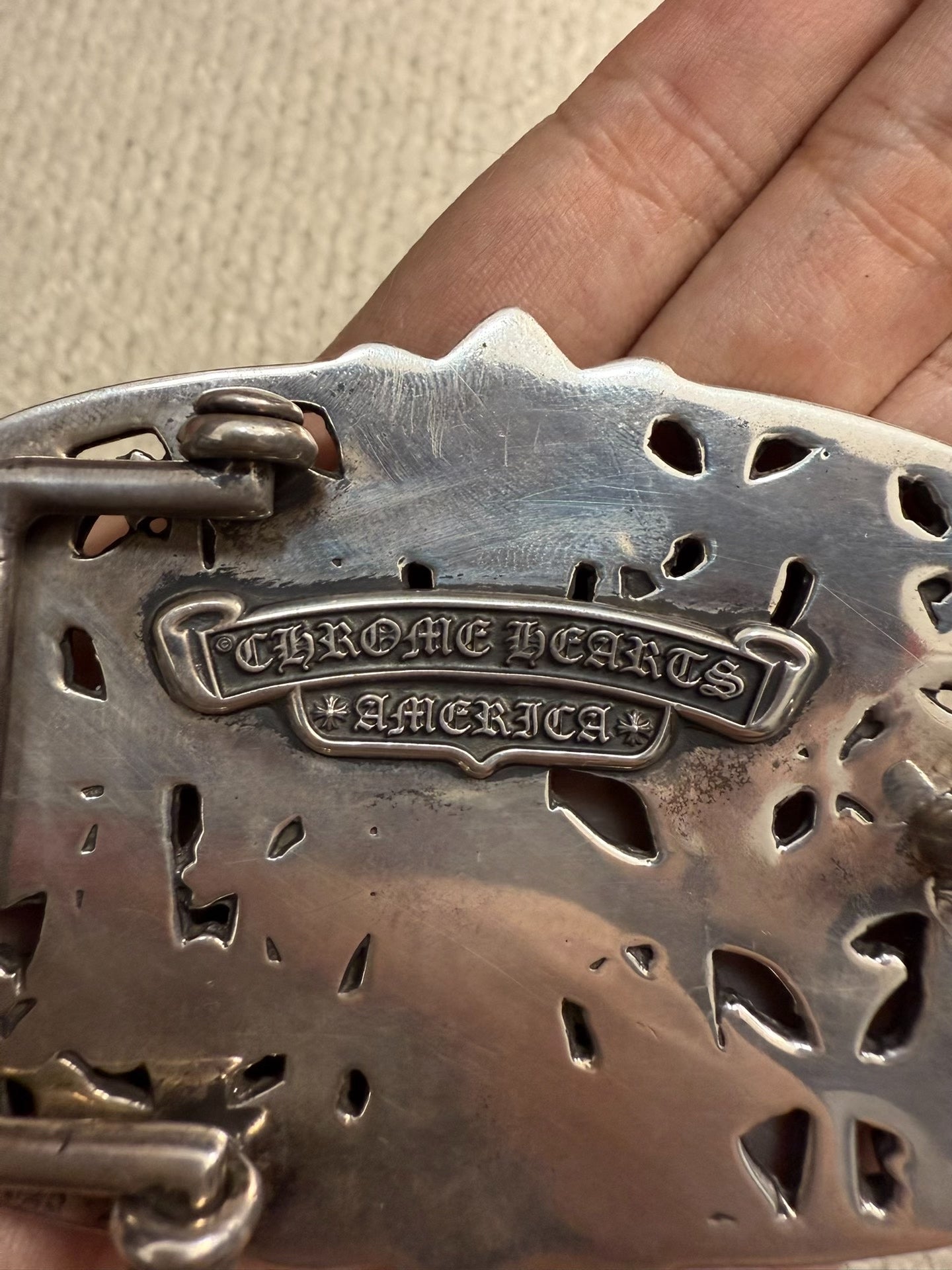Chrome Hearts Cross Belt Buckle