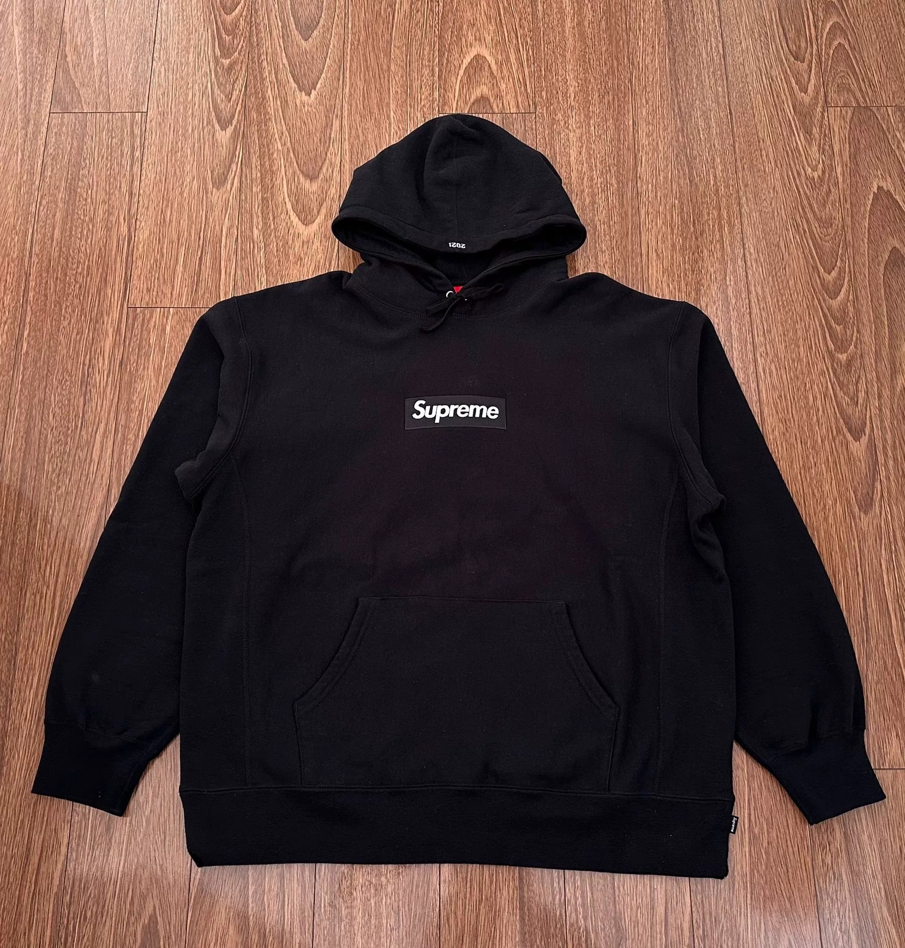 supreme box logo hooded sweatshirt black