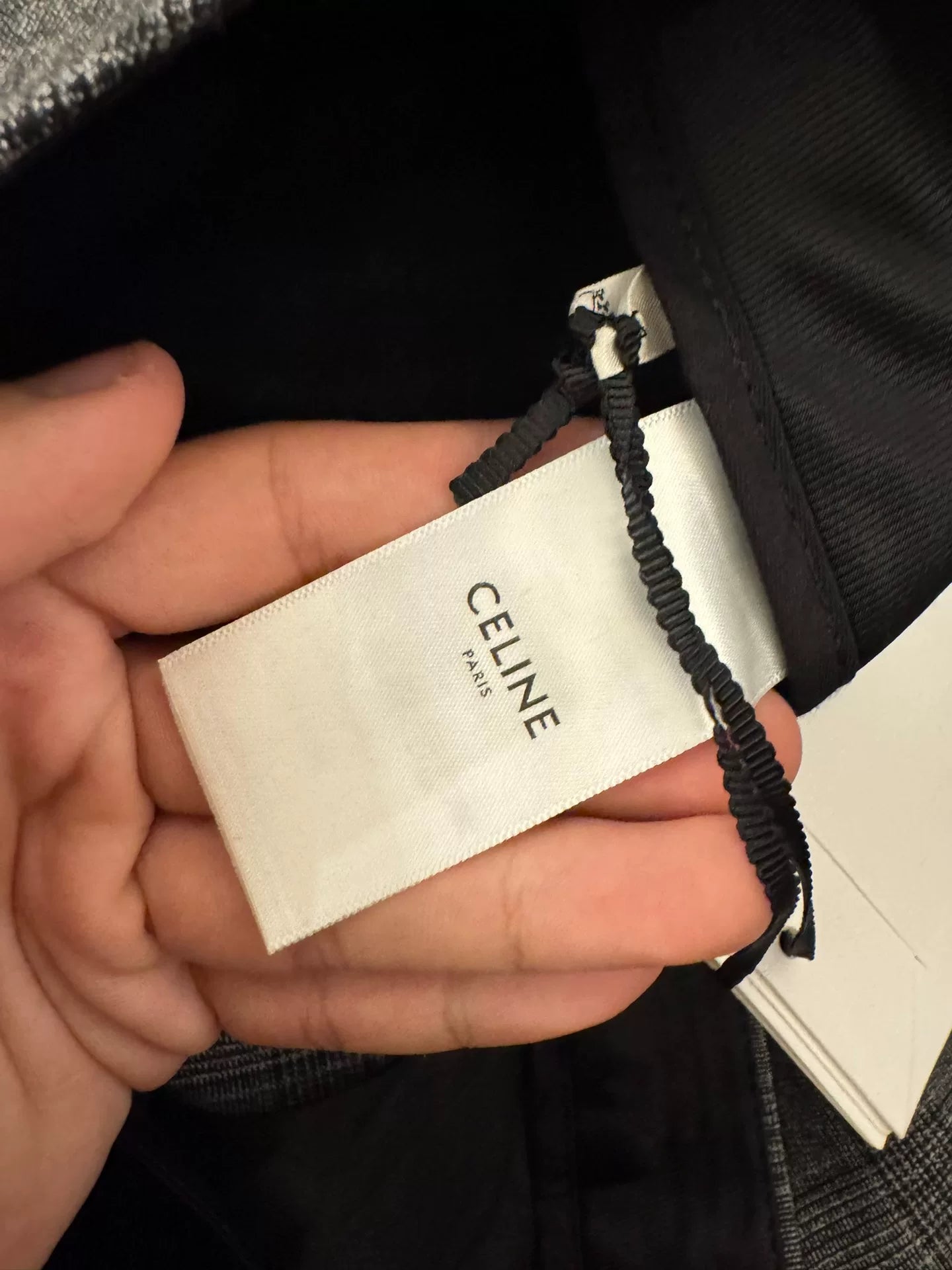 Celine Hedi Slimane Checkered Trousers