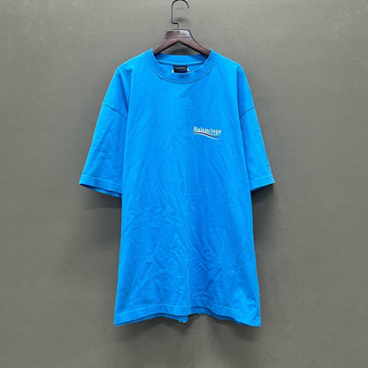 balenciaga blue wave short sleeve shirt