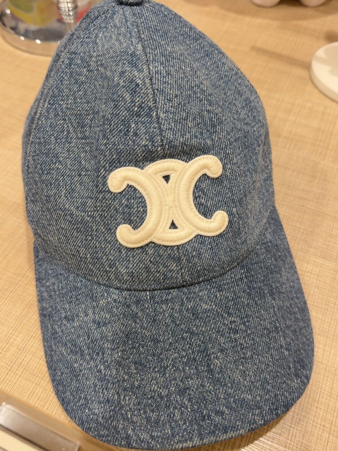 Celine Denim Duckbill Cap Size M