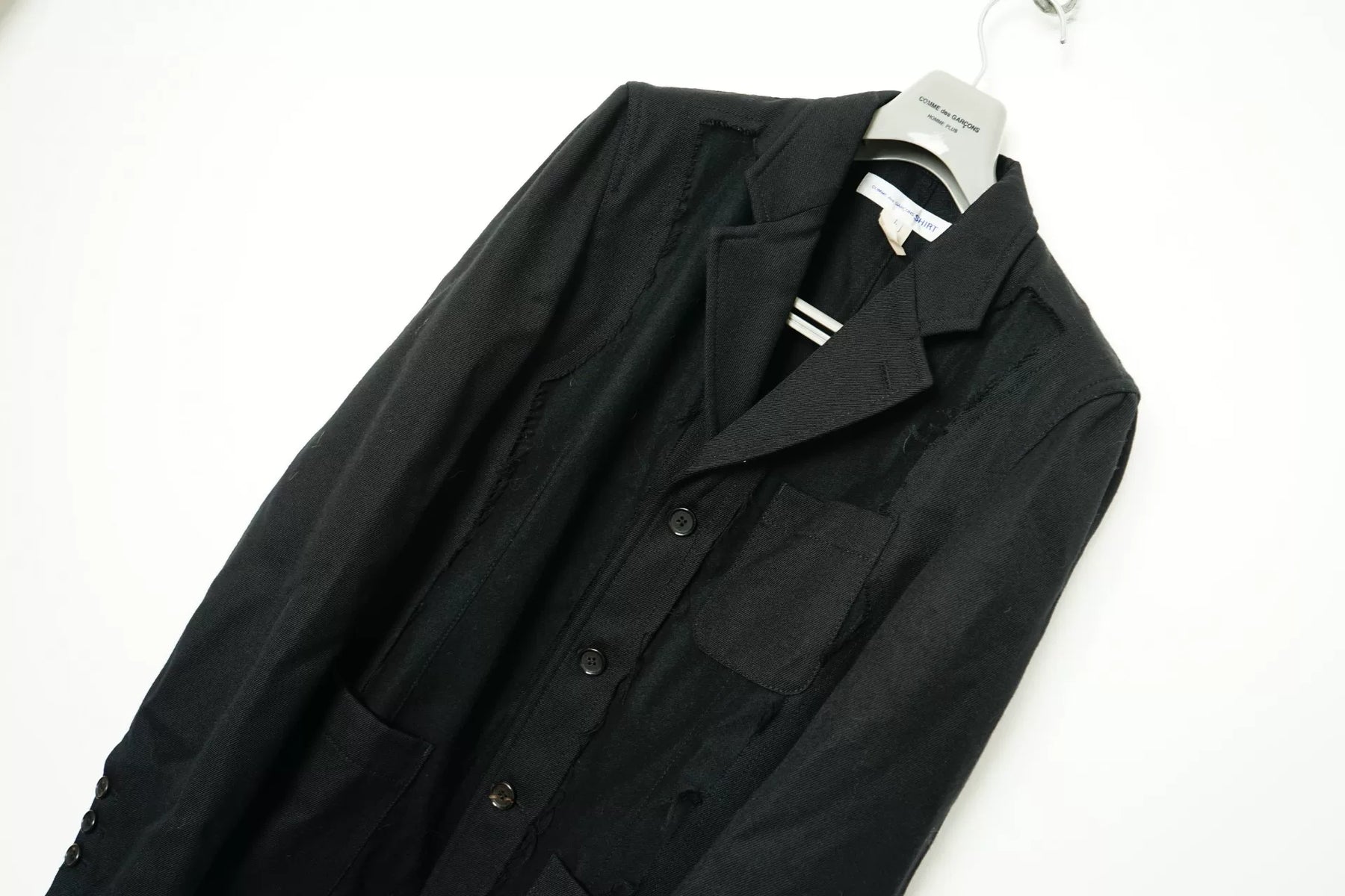 Comme des Garcons CDG Distressed Double-Layer Jacket