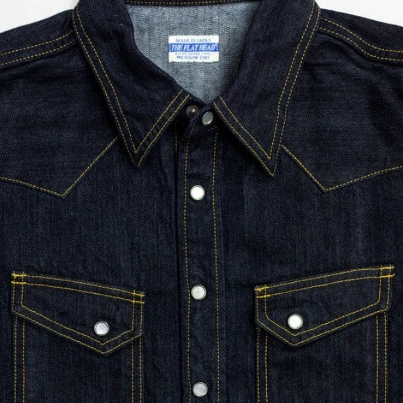 THE FLAT HEAD Classic Workwear Denim Shirt