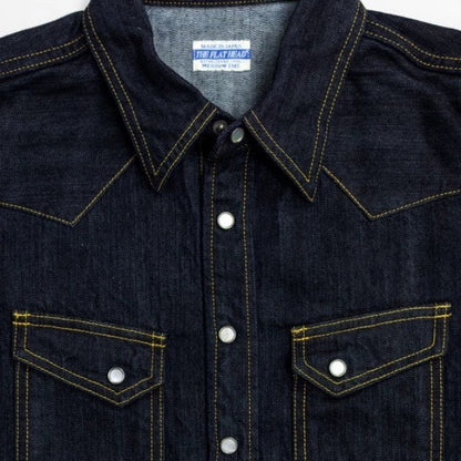 THE FLAT HEAD Classic Workwear Denim Shirt