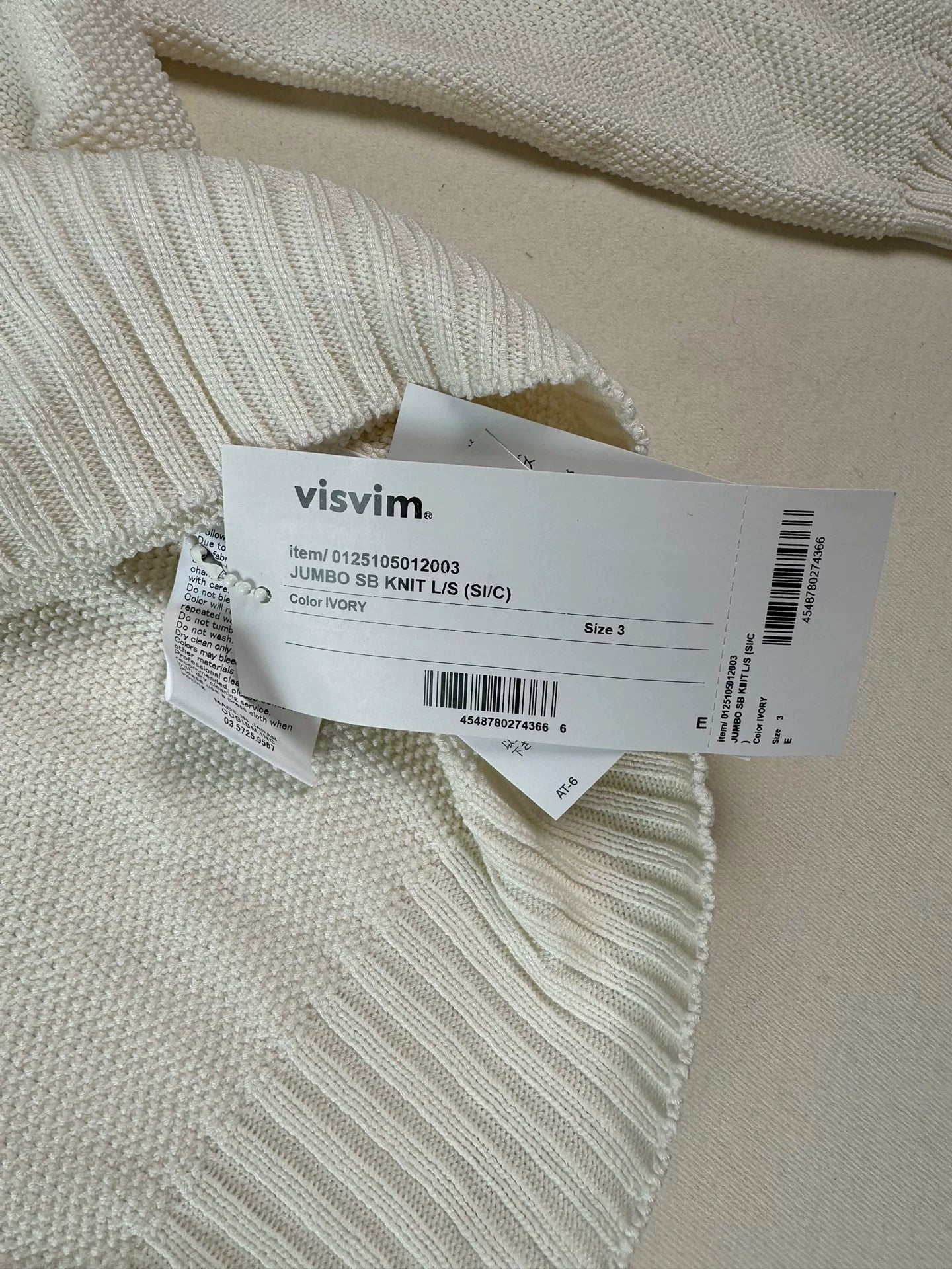 VISVIM 25SS JUMBO SB KNIT