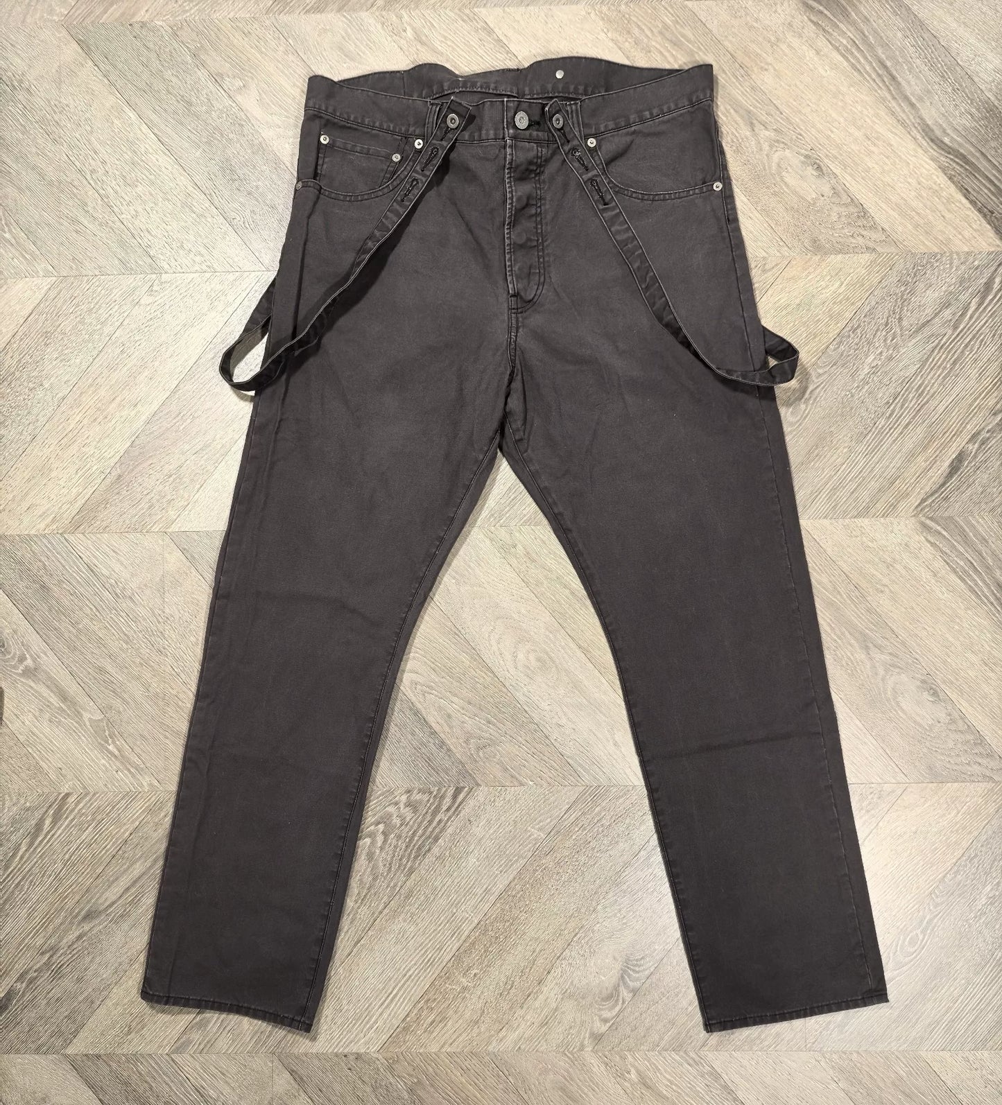 visvim fluxus chino suspenders pants