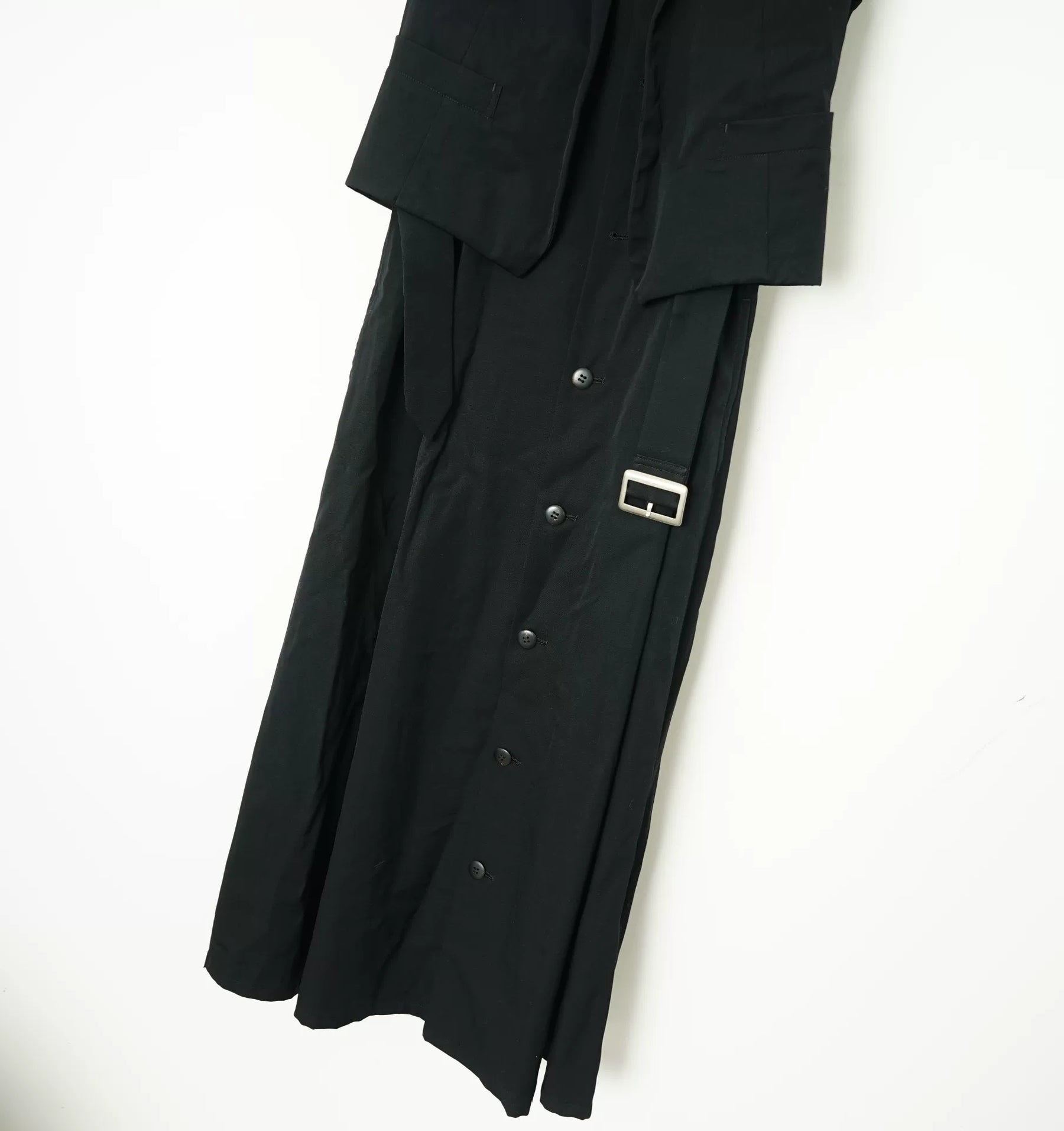 Yohji Yamamoto Layered Mid-Length Sleeveless Coat